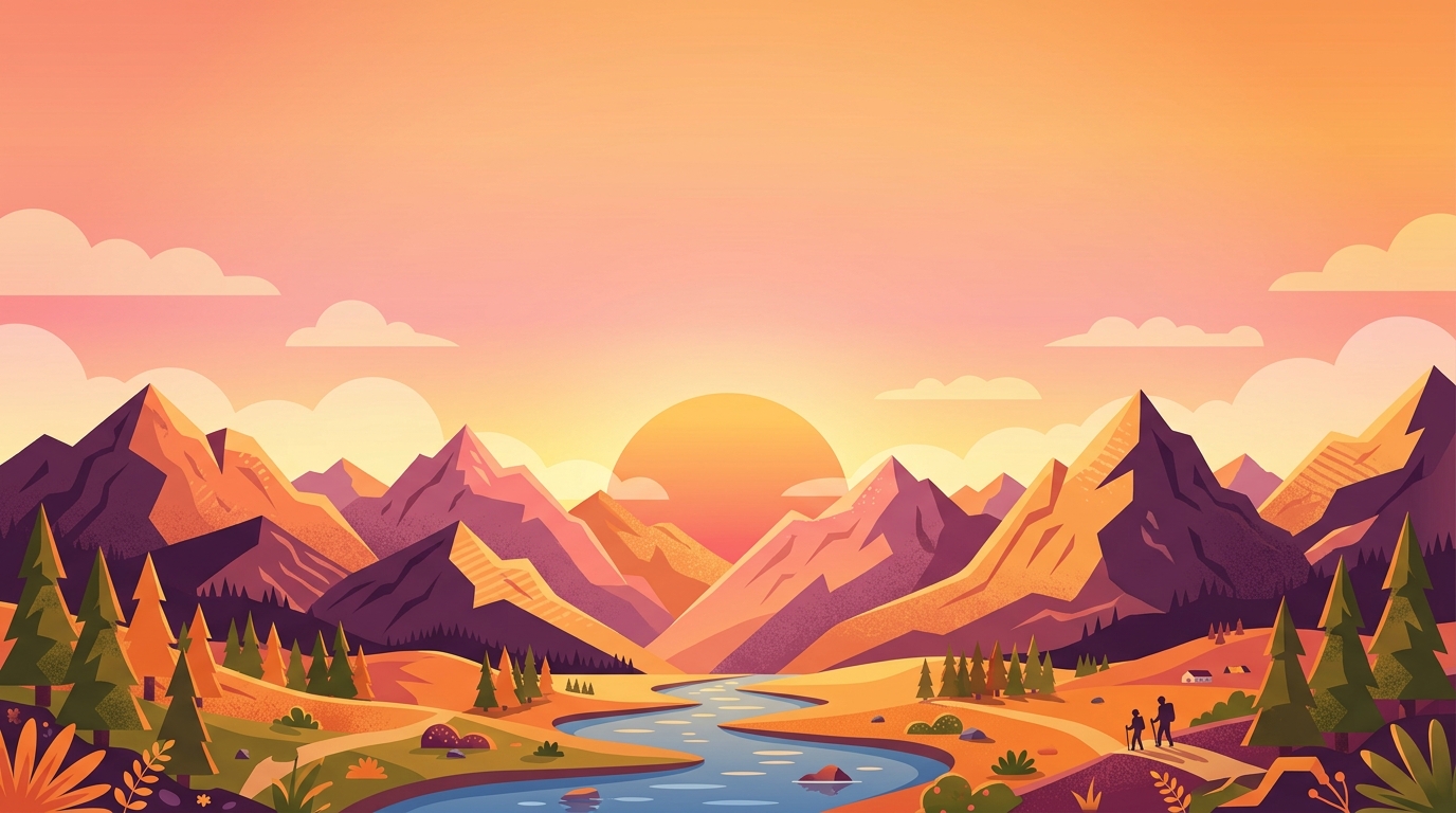 Vector Sunset