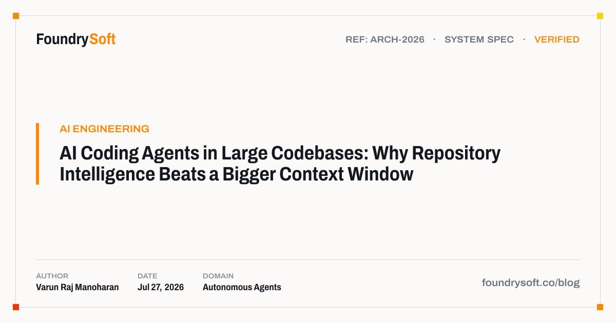 AI Coding Agents in Large Codebases: Why Repository Intelligence Beats a Bigger Context Window