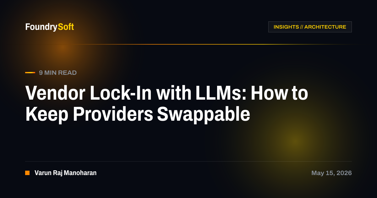 Vendor Lock-In with LLMs: How to Keep Providers Swappable