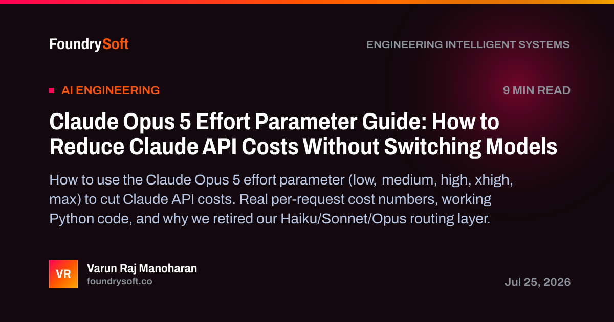 Claude Opus 5 Effort Parameter Guide: How to Reduce Claude API Costs Without Switching Models