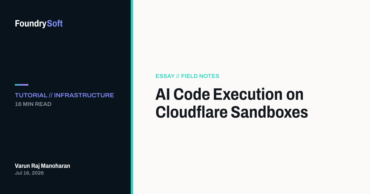 AI Code Execution on Cloudflare Sandboxes