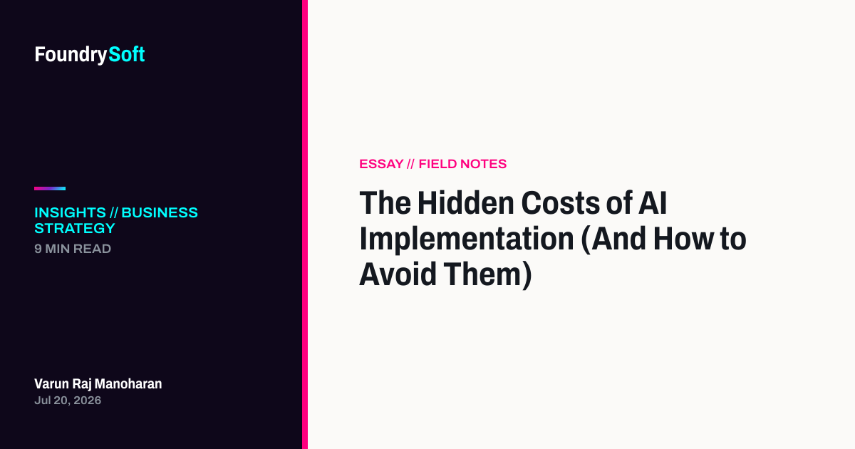 The Hidden Costs of AI Implementation (And How to Avoid Them)