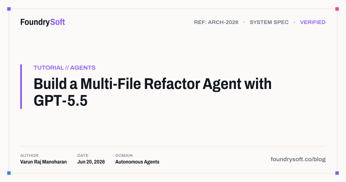 Build a Multi-File Refactor Agent with GPT-5.5
