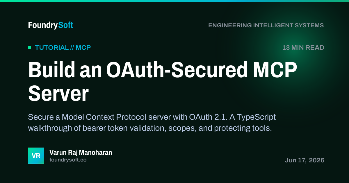 Build an OAuth-Secured MCP Server