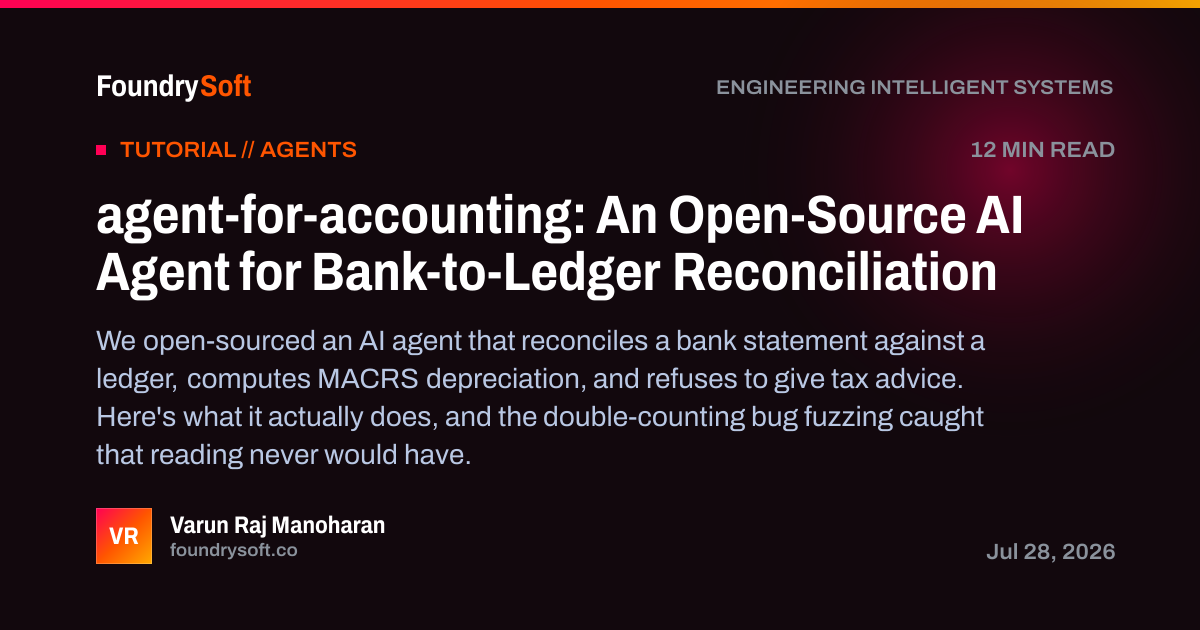 agent-for-accounting: An Open-Source AI Agent for Bank-to-Ledger Reconciliation