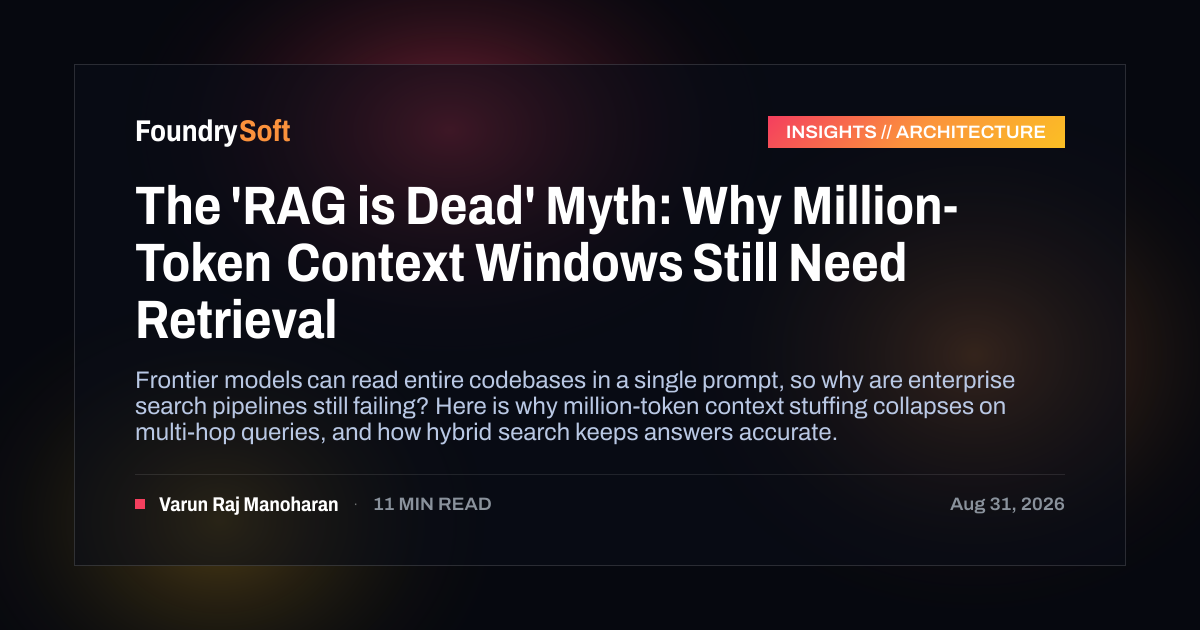 The 'RAG is Dead' Myth: Why Million-Token Context Windows Still Need Retrieval
