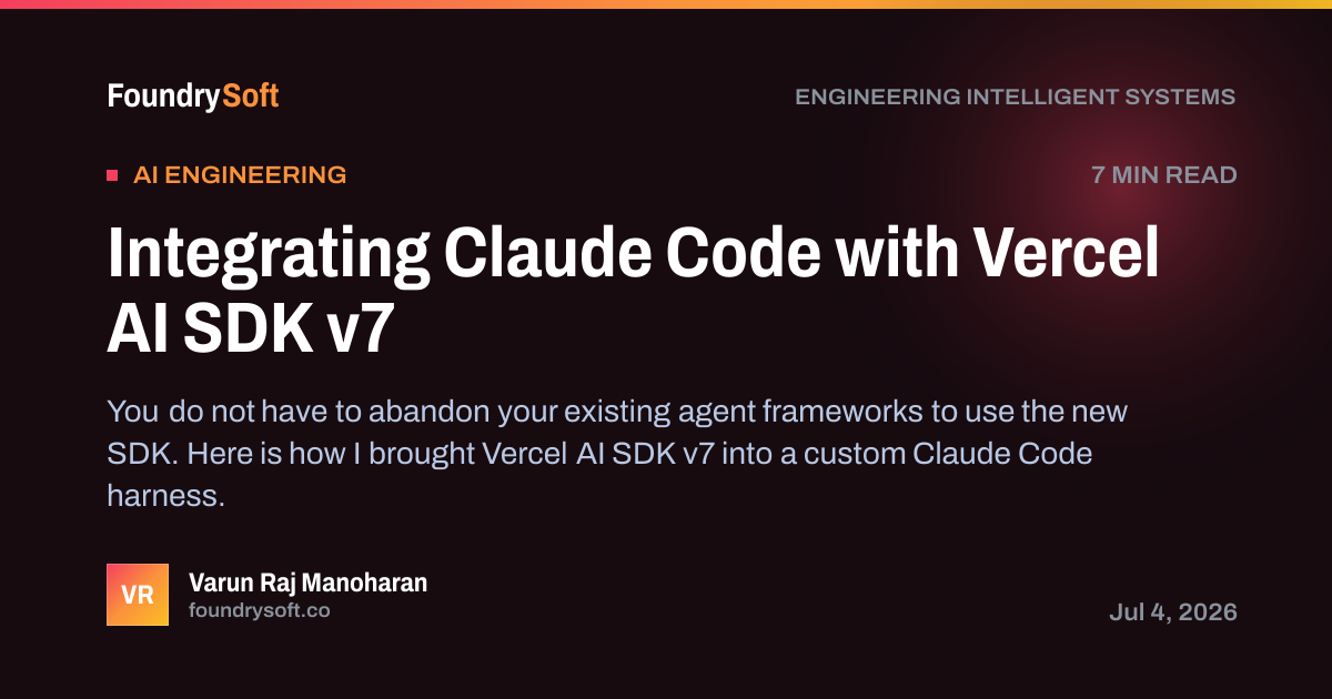 Integrating Claude Code with Vercel AI SDK v7