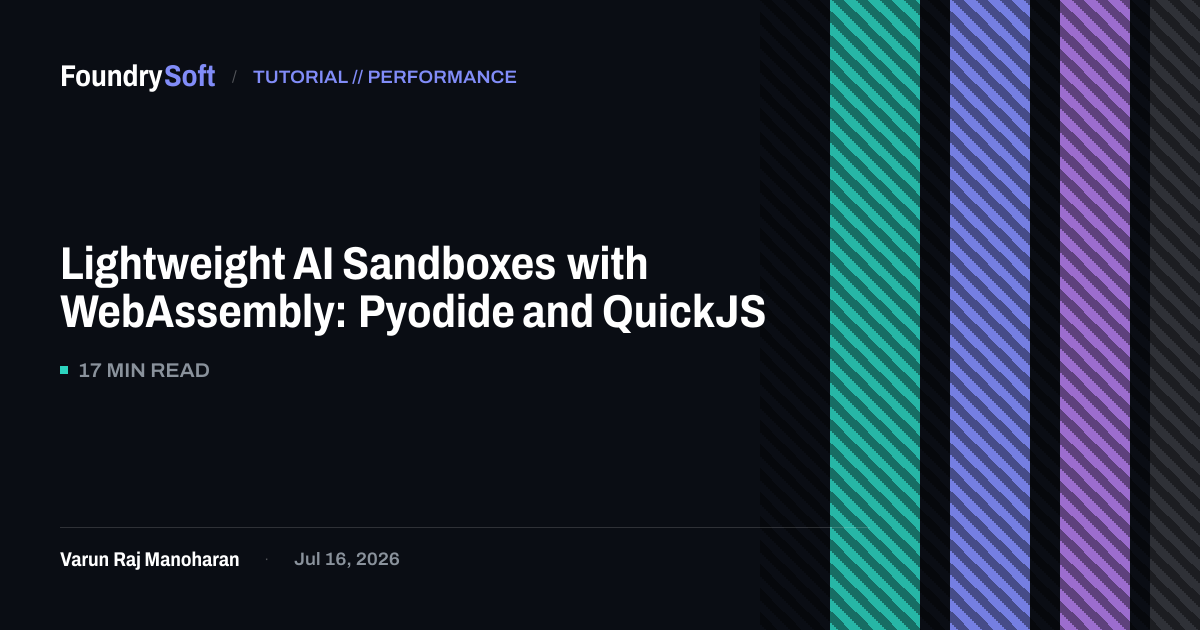 Lightweight AI Sandboxes with WebAssembly: Pyodide and QuickJS