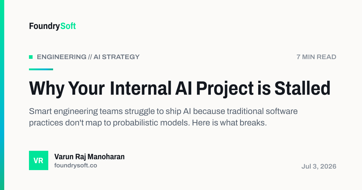 Why Your Internal AI Project is Stalled